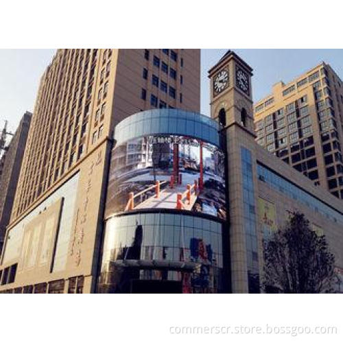Aluminum Waterproof Curved LED Display P6 mm Outdoor LED Me